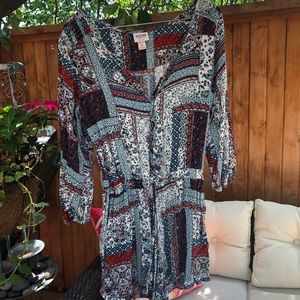 Size M patterned romper